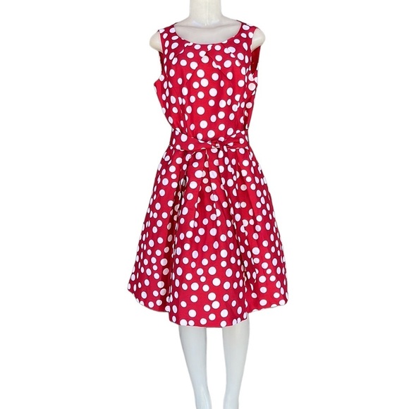 Jessica Howard Polka Dot Dress Size 12 - Picture 1 of 11